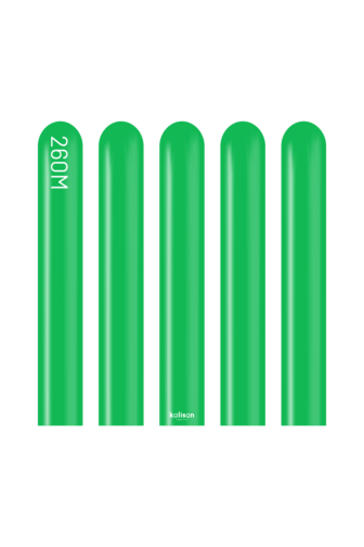 260K Kalisan Standard Green Latex Balloons 50ct