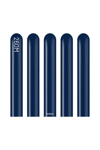260K Kalisan Standard Navy Latex Balloons 50ct