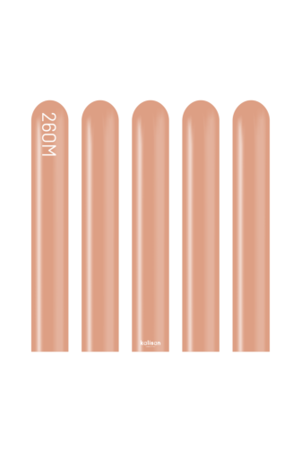 260K Kalisan Standard Clay Pink Latex Balloons 50ct