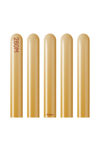 260K Kalisan Mirror Gold Latex Balloons 50ct