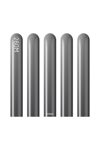 260K Kalisan Mirror Space Grey Latex Balloons 50ct