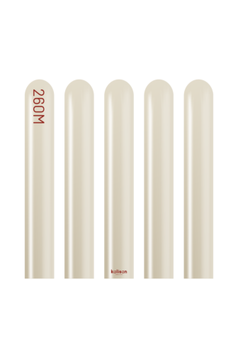 260K Kalisan Mirror White Gold Latex Balloons 50ct