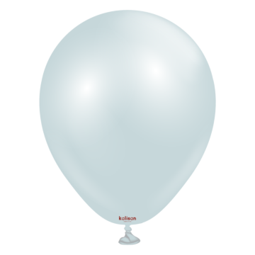 5 inch Kalisan Latex Balloons Aura Ice Blue 50ct