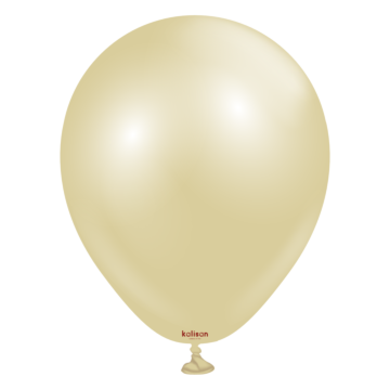 5 inch Kalisan Latex Balloons Aura Antique Gold 50ct