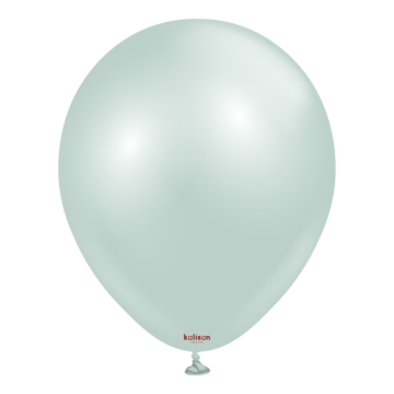 18 inch Kalisan Latex Balloons Aura Blue Ice Mint 25ct