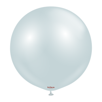 24 inch Kalisan Latex Balloons Aura Ice Blue 2ct
