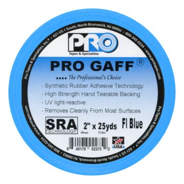 Pro Gaff 2" x 25 yd Fluorescent Blue Gaffer's Tape