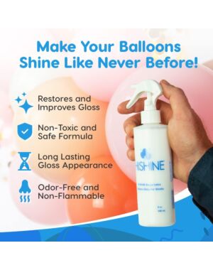 Hi‑Shine 8 oz Spray – Balloon Shine Bottle with Sprayer