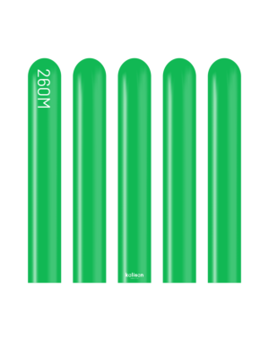 260K Kalisan Standard Green Latex Balloons 50ct