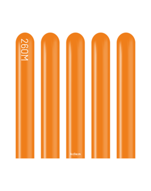 260K Kalisan Standard Orange Latex Balloons 50ct