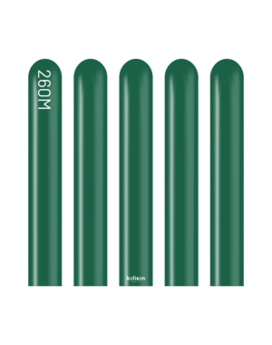 260K Kalisan Standard Dark Green Latex Balloons 50ct
