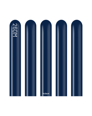 260K Kalisan Standard Navy Latex Balloons 50ct