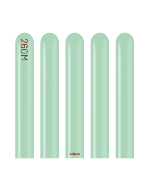 260K Kalisan Macaron Green Latex Balloons 50ct