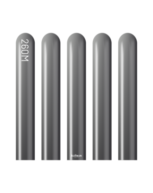 260K Kalisan Mirror Space Grey Latex Balloons 50ct