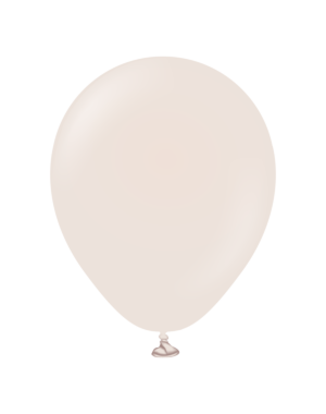 5" Kalisan Retro White Sand Latex Balloons 100ct