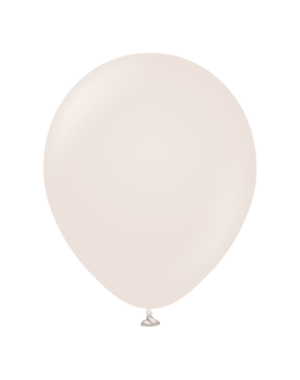 12" Kalisan Retro White Sand Latex Balloons 100ct