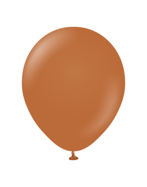 18" Kalisan Standard Caramel Brown Latex Balloons 25ct
