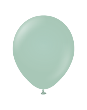 18" Kalisan Retro Winter Green Latex Balloons 25ct
